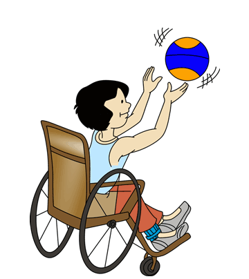 Disable Athlete Coloring Pages